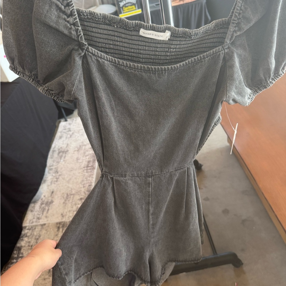 Altar'd State Gray Jumpsuit